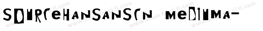 SourceHanSansCN MediumA字体转换